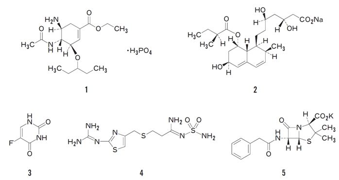 標的酵素の活性部位と共有結合を形成するのはどれか 100回薬剤師国家試験問105